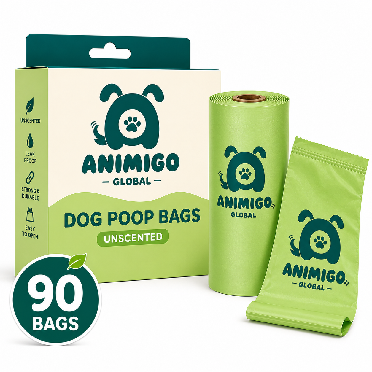 Premium Scented Dog Poop Bags — Leakproof & Extra Durable