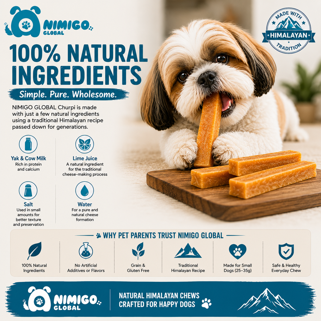 Yak cheese Dog Chews – Small | Pack of 8 | 8.5 oz | Natural Long-Lasting Dog Chew