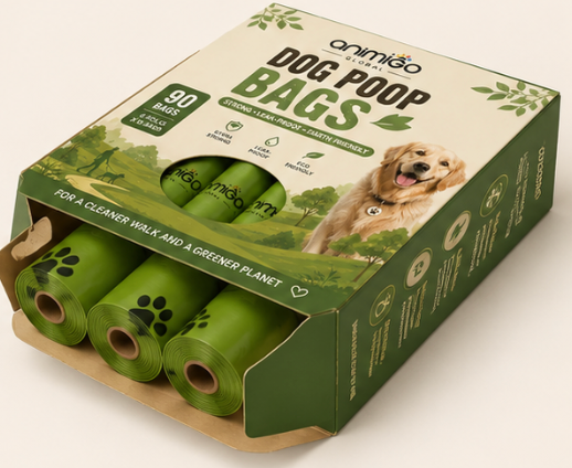 Animigo Global Premium Scented Dog Poop Bags — Leakproof & Extra Durable