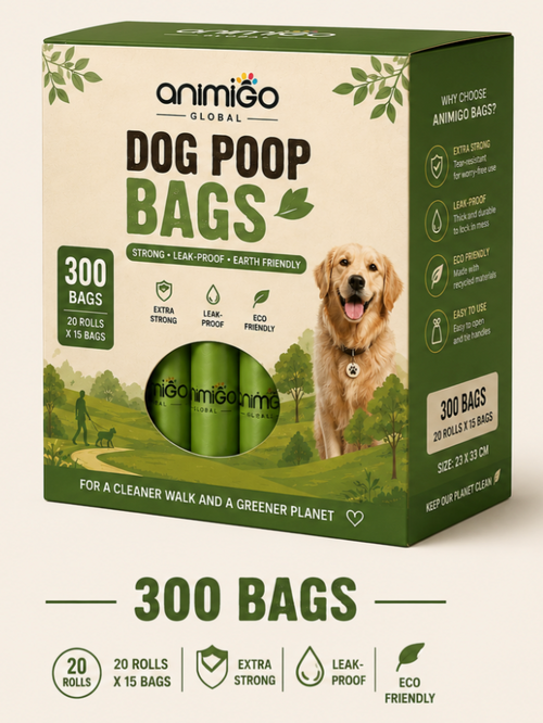 Animigo Global Premium Scented Dog Poop Bags — Leakproof & Extra Durable