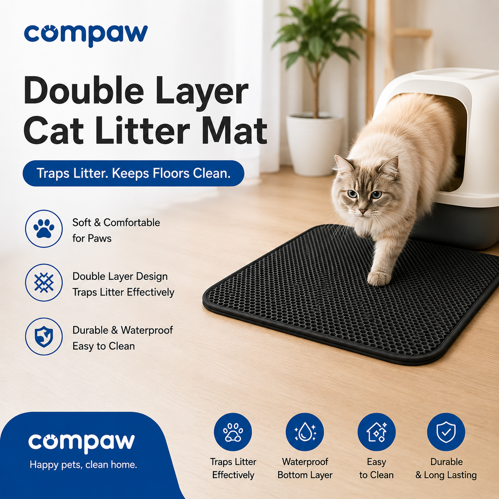 Compaw Double Layer Cat Litter Mat