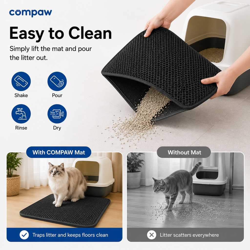 Compaw Double Layer Cat Litter Mat