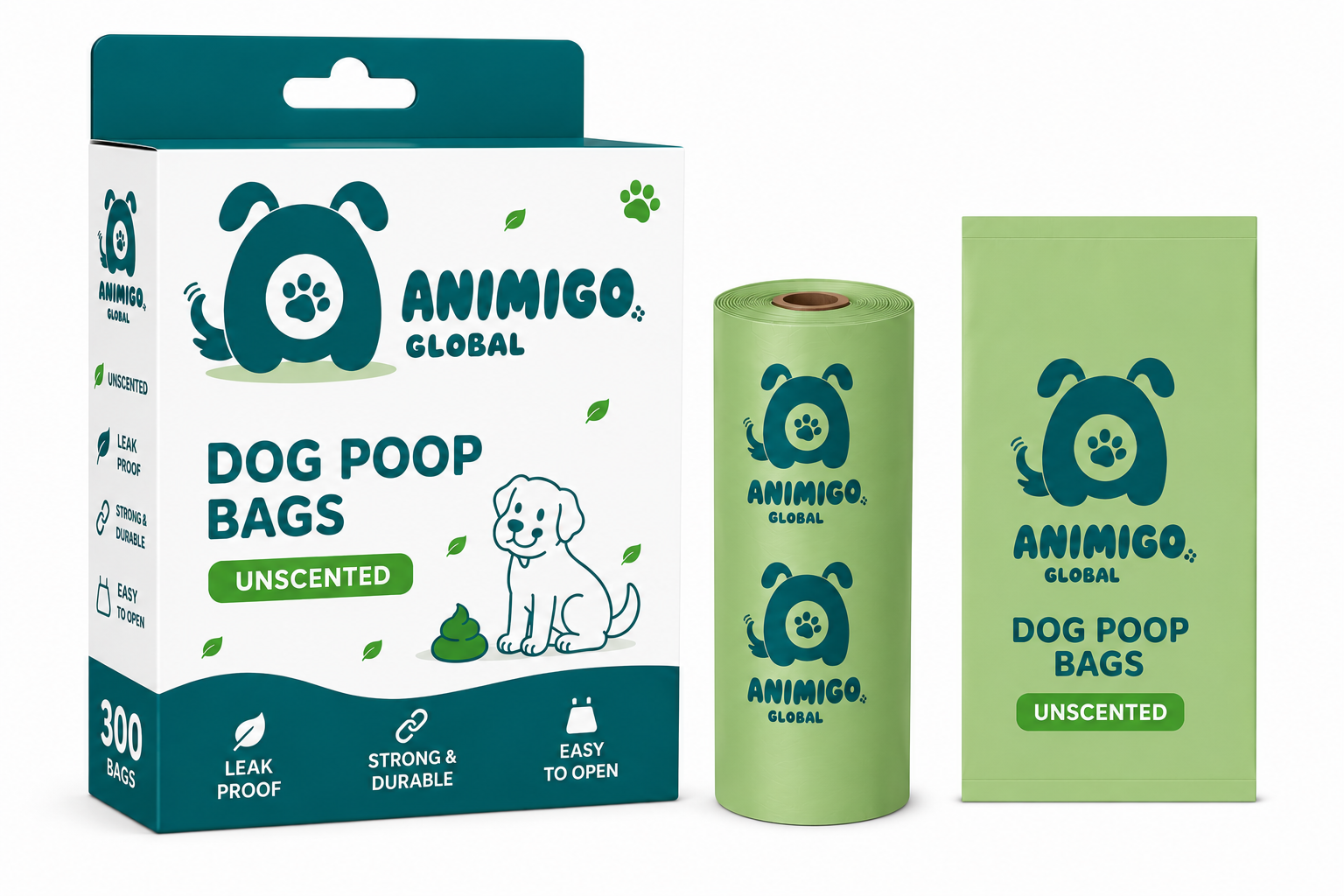 Premium Scented Dog Poop Bags — Leakproof & Extra Durable