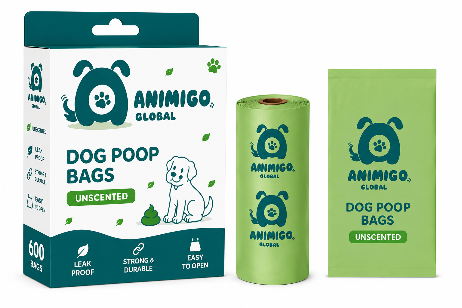 Premium Scented Dog Poop Bags — Leakproof & Extra Durable