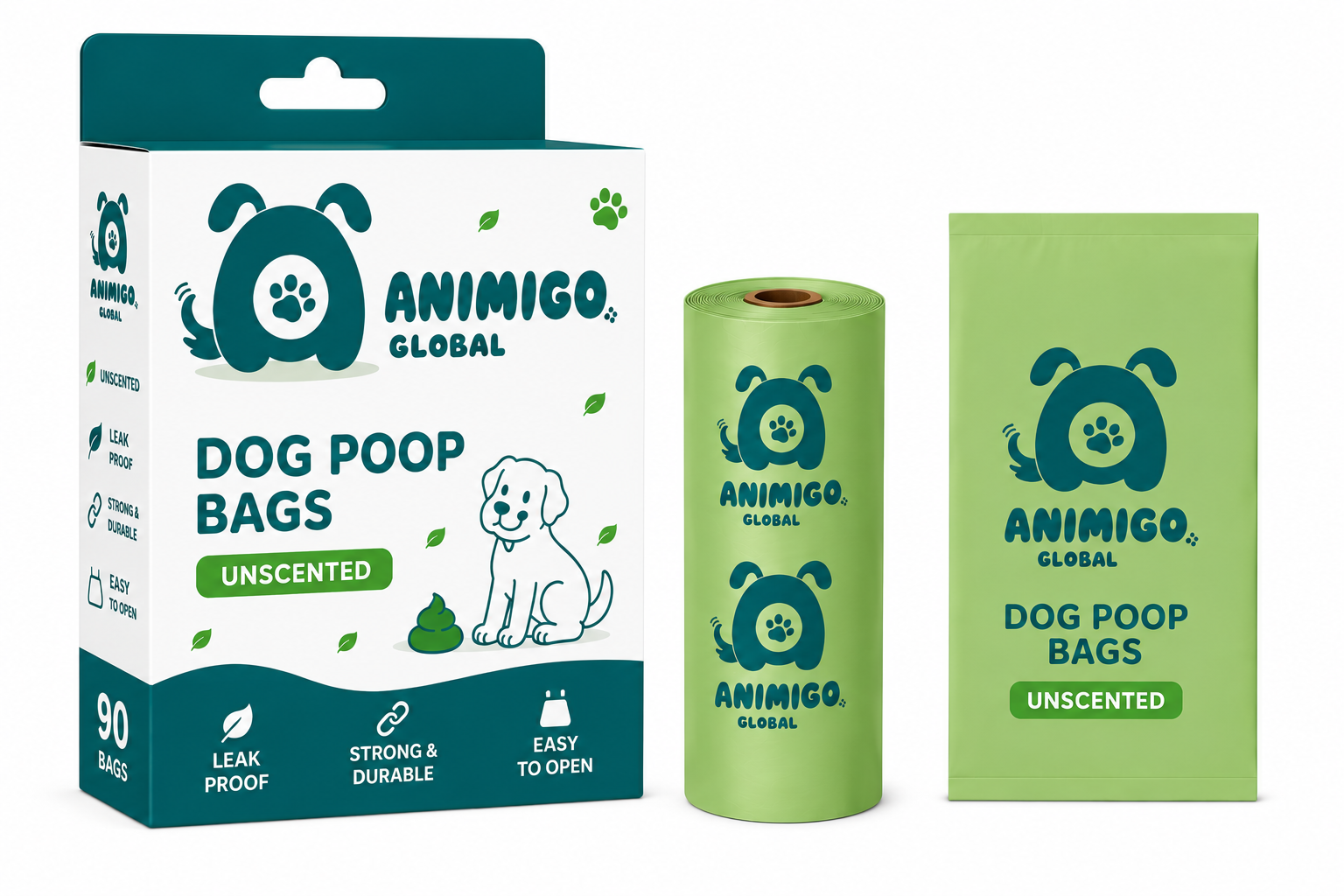 Premium Scented Dog Poop Bags — Leakproof & Extra Durable